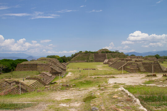 Pyramids Monte Alban Mexico