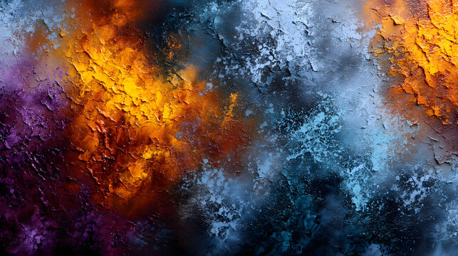 An abstract acrylic piece ith intricate color gradiets, ranging from dark to lght shades, creating a ric and vibrant texture.