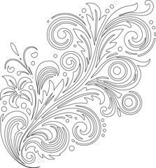 Floral Swirl Design