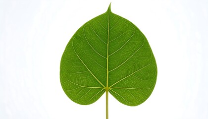 Obraz premium Close-up heart-shaped green leaf