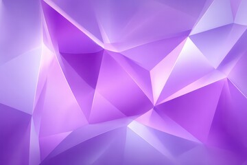 Obraz premium Abstract geometric background with purple and white polygonal shapes, creating a modern and elegant design with soft shadows and a clean, crisp feel, suitable for various uses.