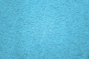 light blue new modern concrete wall plaster stucco texture - close up banner background with empty copy space for text. colorful texture pattern, Soft blank template backdrop.