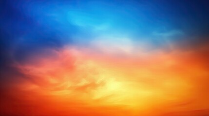 Fototapeta premium Abstract background blue orange sky sunset sunrise gradient texture wallpaper design color pattern vibrant aesthetic