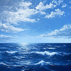 Fototapeta premium Mesmerizing water movement showing energy of natural ocean tides high resolution picture