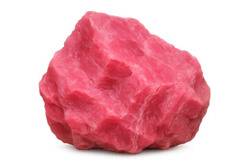 Fototapeta premium Pink rock isolated on a transparent background, showcasing vibrant colors and unique textures, ideal for geology and nature-related projects