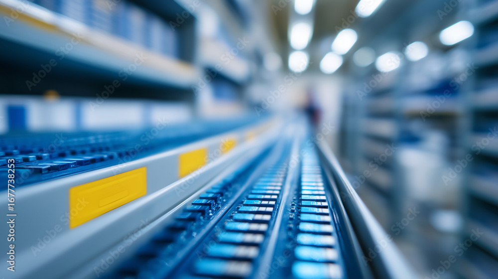 Aufkleber electronic components storage facility with anti static flooring and humidity control systems semico