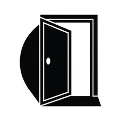 Business Opportunity Door Icon Vector Illustration