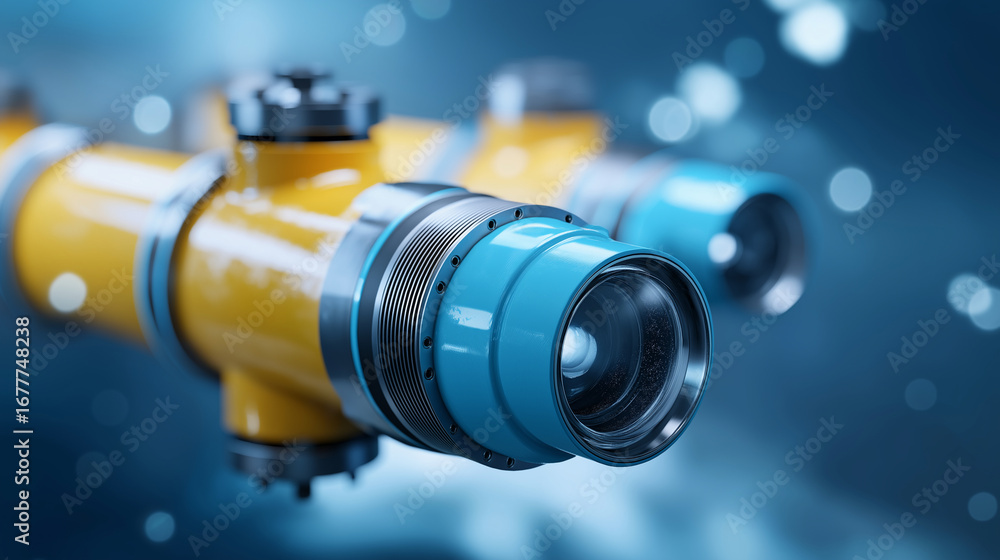 Poster marine pipeline inspection using remotely operated vehicles with high definition cameras subsea robo
