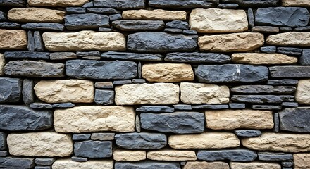 Fototapeta premium Detailed Stone Wall Texture for Backgrounds and Designs.