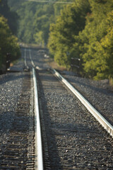 Fototapeta premium railway in the countryside