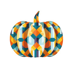 Obraz premium a colorful halloween pumpkin, jpeg, png, transparent