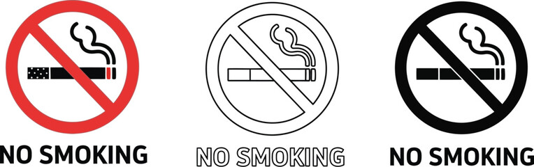 No smoking sign vector illustration graphic design art