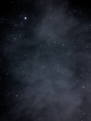 night sky with stars from the galaxy