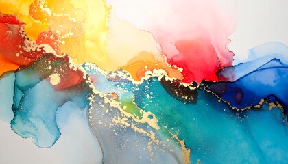 Abstract vibrant color blend