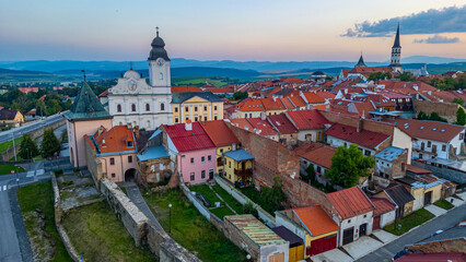 Sunset panorama view of Levoca, Slovakia © dudlajzov