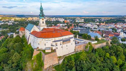 Obraz premium Panorama view of Nitra castle in Slovakia
