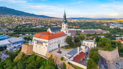 Obraz premium Panorama view of Nitra castle in Slovakia