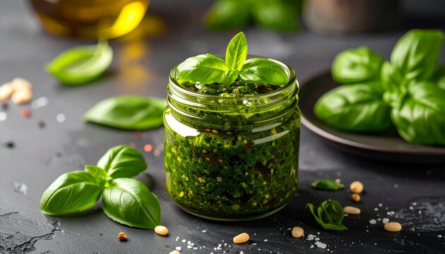 Pesto Sauce in Small Jar