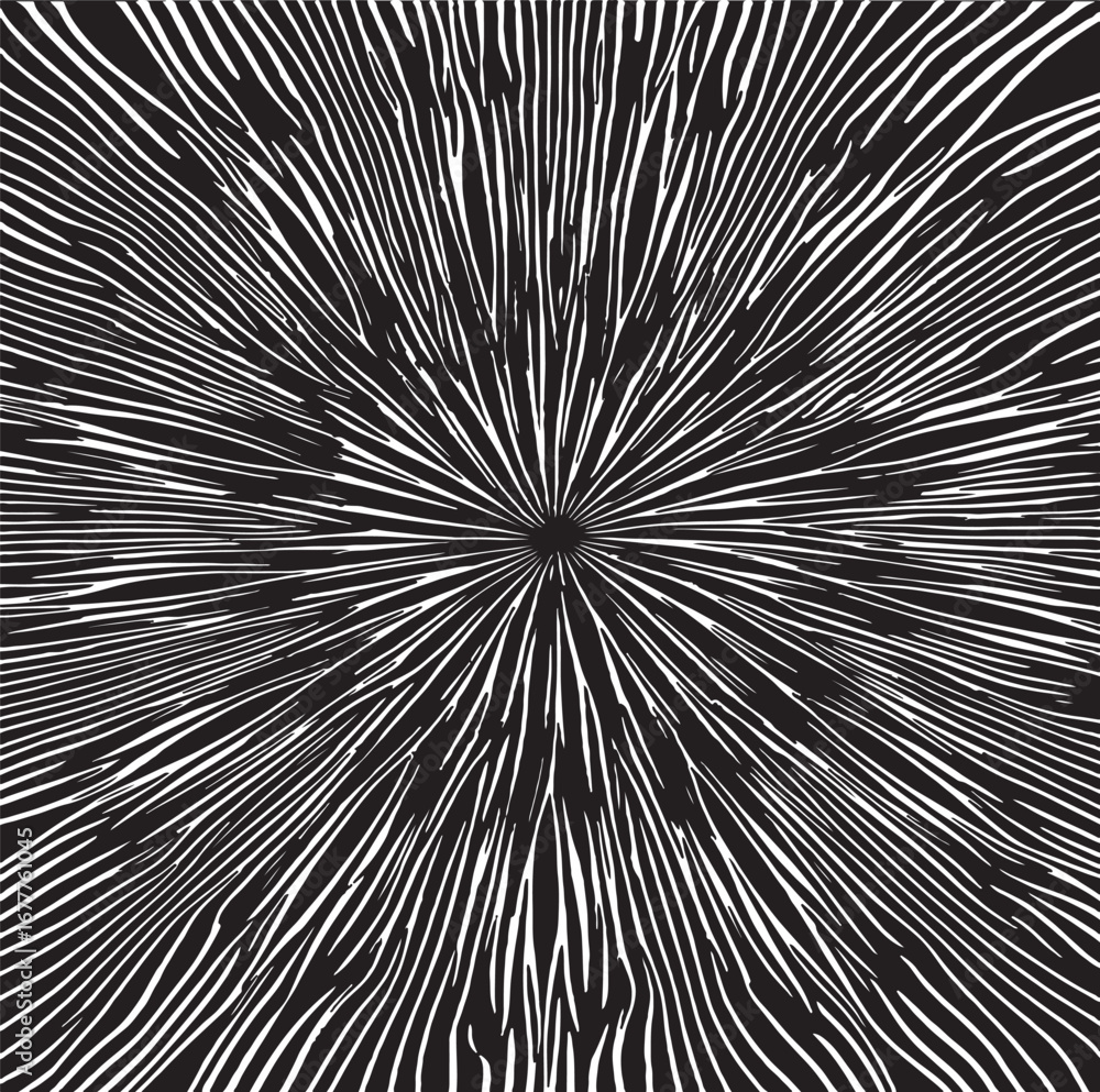 Poster circular starburst explosion texture. distressed uneven grunge background. abstract vector illustrat