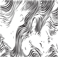 Vector brush stroke texture. Distressed uneven grunge background. Abstract distressed vector illustration. Overlay over any design to create interesting effect. Black isolated on white. EPS10
