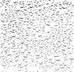 Small water drops texture vector. Rainy window overlay texture. Rain on glass background. Abstract halftone textured effect. Vector Illustration. EPS10.