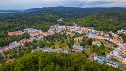 Obraz premium Panorama view of Marianske Lazne in Czech republic