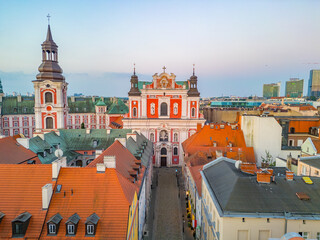 Sunrise view of Collegiate Basilica of Our Lady of Perpetual Hel