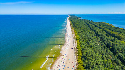 Naklejka premium Wild beach at hel peninsula in Poland