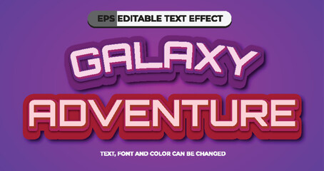 Galaxy Adventure Editable Text Effect