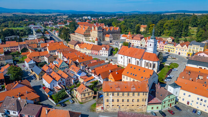 Naklejka premium Panorama view of Horsovsky Tyn in Czech republic