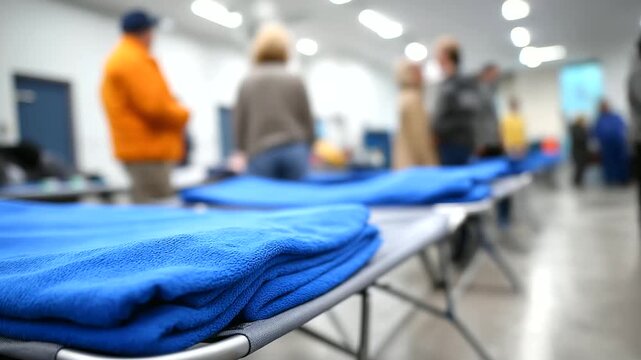 Winter emergency shelter opens for homeless support. Winter shelter, homeless support, community aid, warmth, new facility