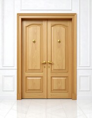 Elegant double doors in a stylish interior