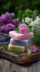 Eco-friendly soap blend: kraft bar, organic core, gentle scent, raw texture, smooth surface, soft cleanse, pure foam, leaf origin, earthy tone, plant oil, mild result, clean balm, nature source