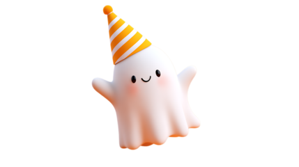 Cute piggy with birthday hat