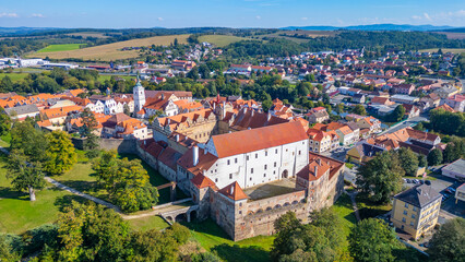 Fototapeta premium Panorama view of Horsovsky Tyn in Czech republic