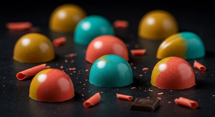 Sunset Swirl Chocolates