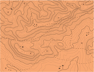 Abstract topographic map background