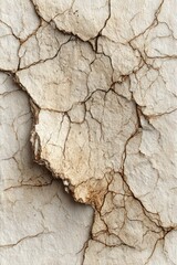Cracked pale surface