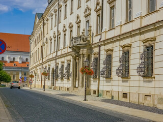 Obraz premium Historical houses in Nitra castle complex, Slovakia
