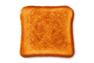 Crispy golden bread slice, toasted and glistening, highlighting nutritious morning meal against pristine backdrop