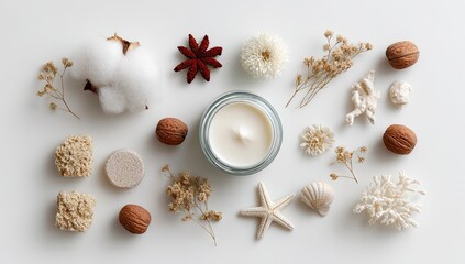 Obraz premium Neo-Botanical A Bio-Luminescent Candle