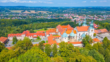 Obraz premium Kalwaria Zebrzydowska monastery in Poland during a sunny day
