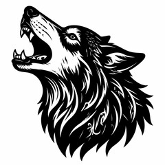 Wolf Silhouette Vector Illustration