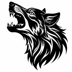 Wolf Silhouette Vector Illustration