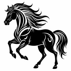 Horse Silhouette Vector Illustration