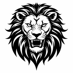 Obraz premium Lion Silhouette Vector Illustration
