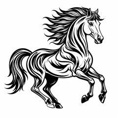 Horse Silhouette Vector Illustration