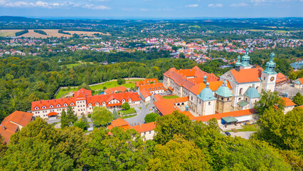 Obraz premium Kalwaria Zebrzydowska monastery in Poland during a sunny day