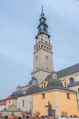 Fototapeta premium View of Jasna Gora monastery in Czestochowa, Poland