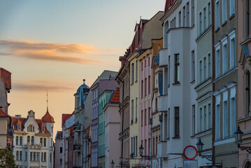 Obraz premium Old houses in the center of Torun, Poland